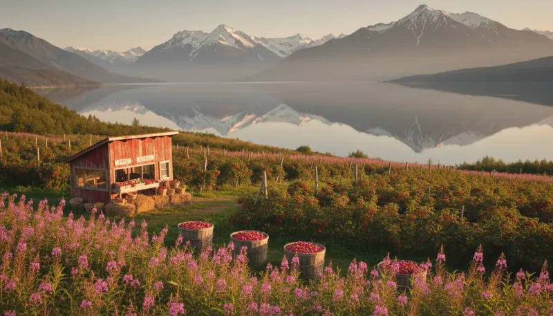 Alaska farm country. Backdrop for the Farm Country Hubs Alaska directory