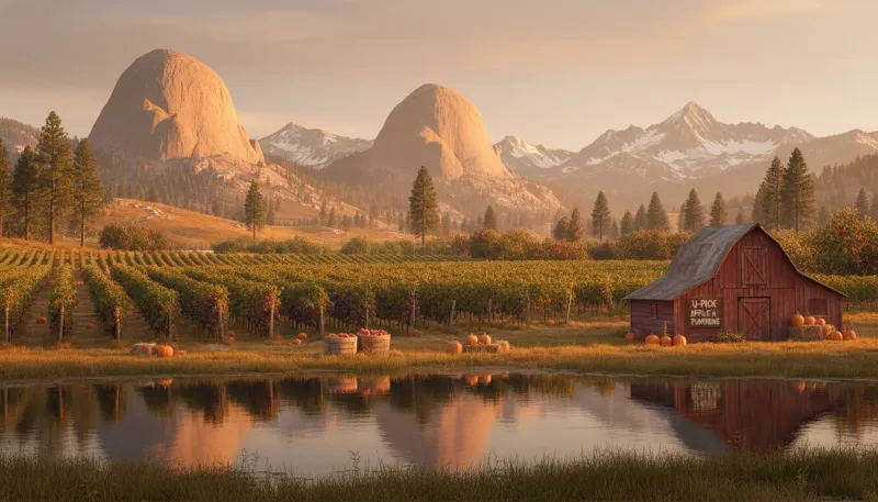 California farm country. Backdrop for the Farm Country Hubs California directory