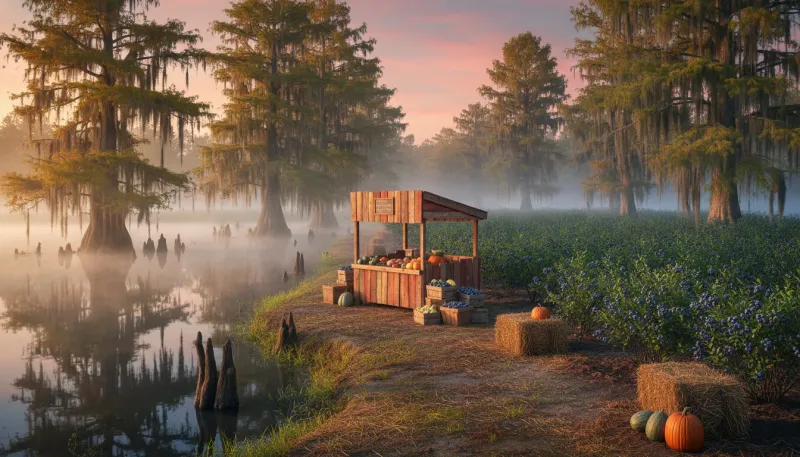 Louisiana farm country. Backdrop for the Farm Country Hubs Louisiana directory