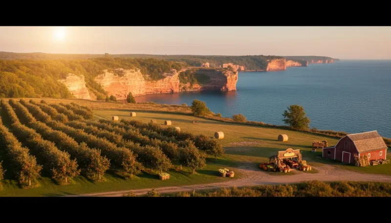 Michigan farm country. Backdrop for the Farm Country Hubs Michigan directory