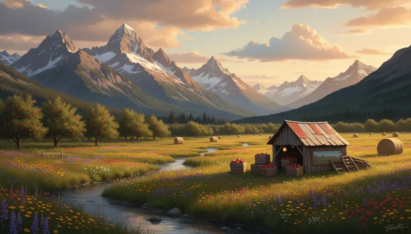 Montana farm country. Backdrop for the Farm Country Hubs Montana directory