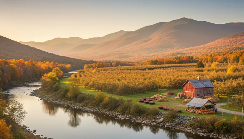 New Hampshire farm country. Backdrop for the Farm Country Hubs New Hampshire directory