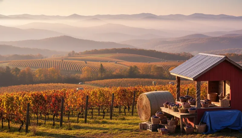 North Carolina farm country. Backdrop for the Farm Country Hubs North Carolina directory