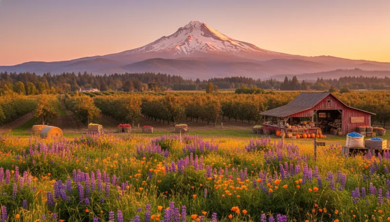 Oregon farm country. Backdrop for the Farm Country Hubs Oregon directory