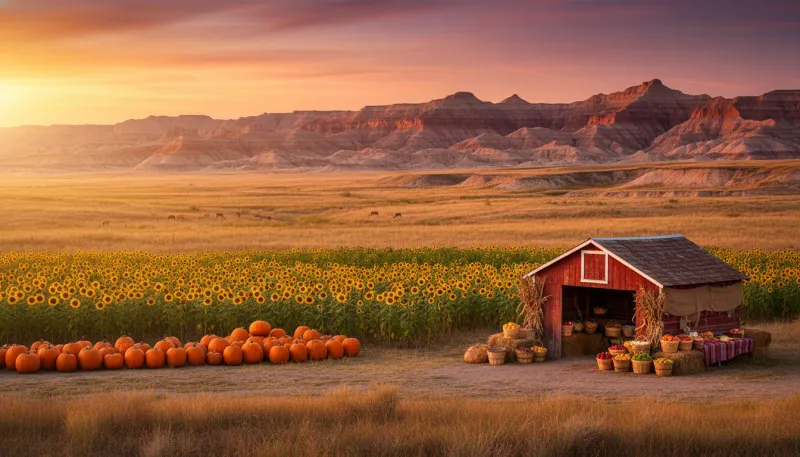 South Dakota farm country. Backdrop for the Farm Country Hubs South Dakota directory