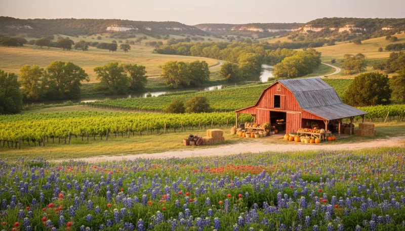 Texas farm country. Backdrop for the Farm Country Hubs Texas directory