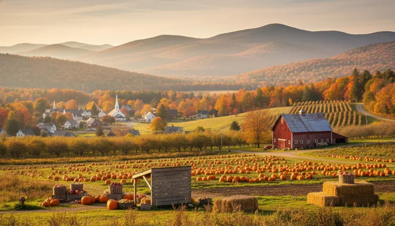 Vermont farm country. Backdrop for the Farm Country Hubs Vermont directory